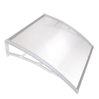 

Yescom 39x39" Outdoor Door Window Awning Canopy Patio Cover Rain Snow Protection One-piece Polycarbonate Hollow Sheet