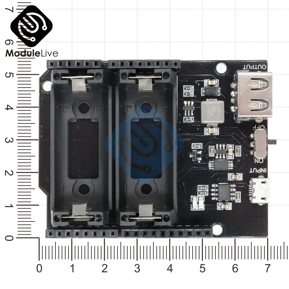 16340 Двойной внешний аккумулятор модуль зарядки батареи ESP8266 ESP32 перезаряжаемый Держатель литиевая батарея зарядное устройство плата для Arduino UNO R3