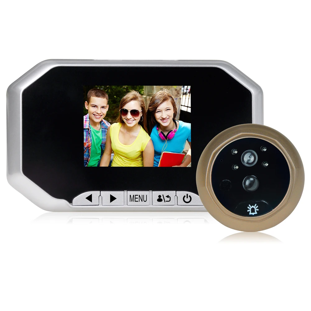 

30AHD-M Direct Factory Digital Peephole Viewer Door Eye Doorbell Color IR Camera Automatic Video Recording Range Remote Control