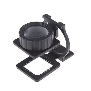 

DSHA New Hot 20X Foldable Magnifier Stand Measure Scale Loupe Magnifying Glass Portable