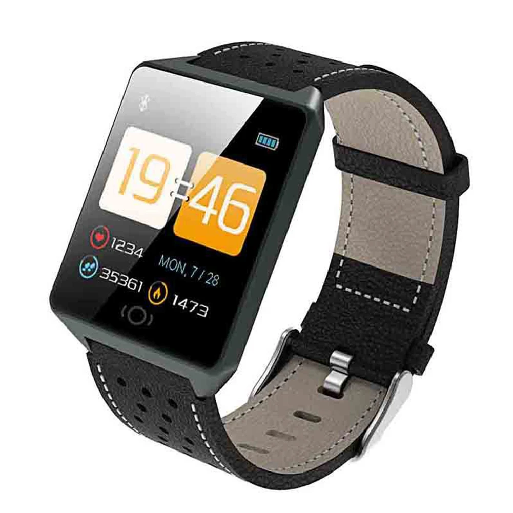 2019 Waterproof Heart Rate Monitor Phone Remind Pedometer Sports Smart Wrist Watch