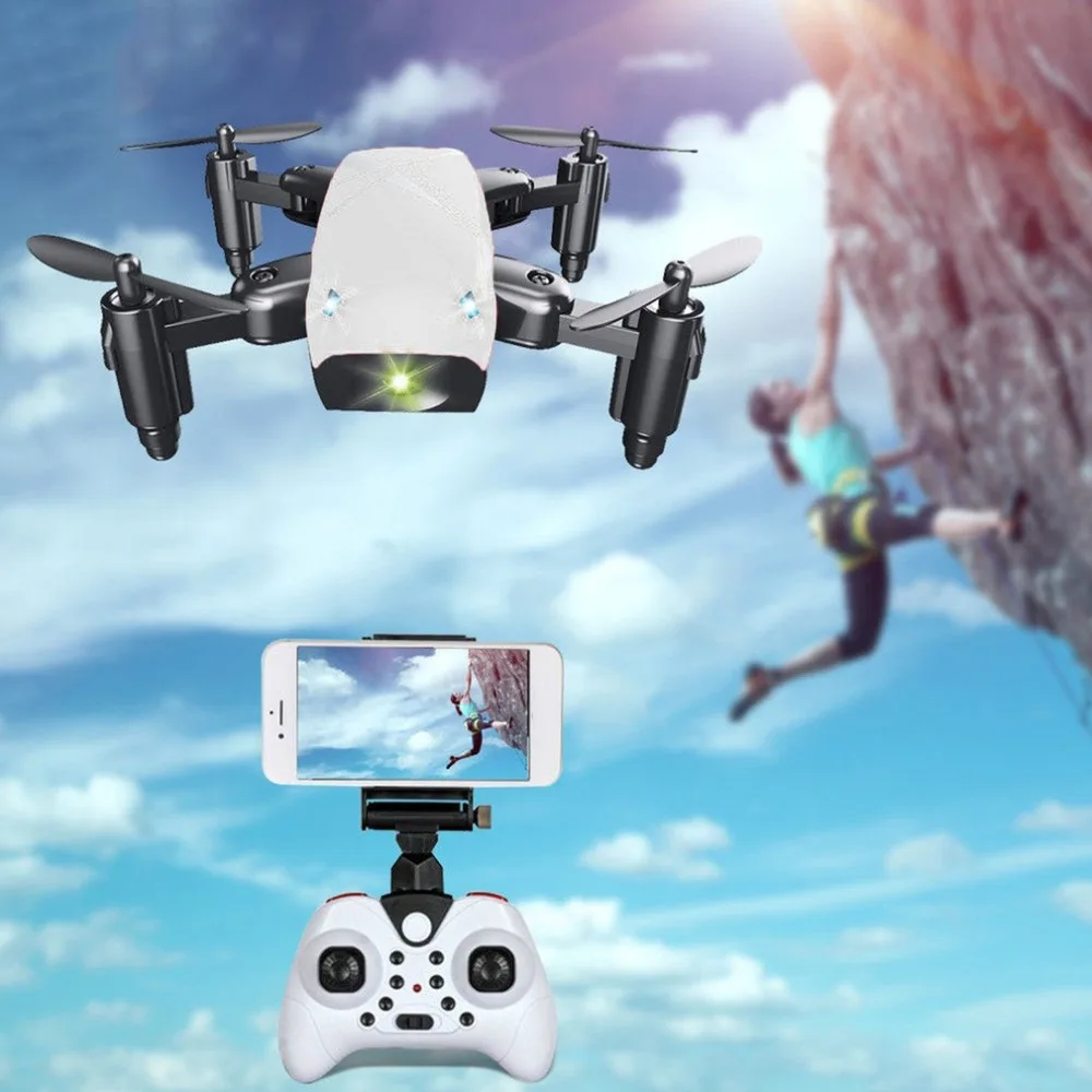 

S9HW Mini RC Drone With Camera HD 0.3MP Foldable RC Quadcopter Altitude Hold Helicopter WiFi FPV Headless Aircraft