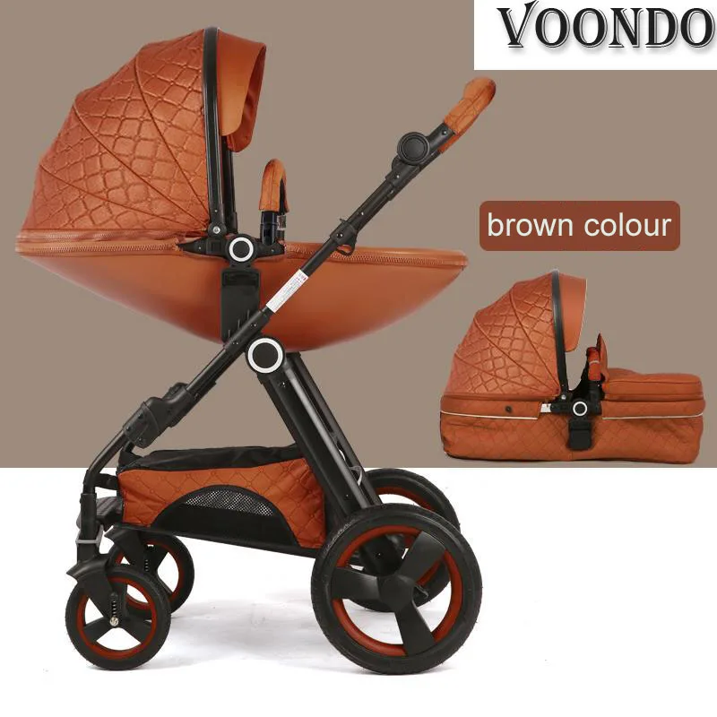 

Baby stroller super shock absorber high landscape can sit reclining folding portable stroller fashion stroller 2018 new carriage