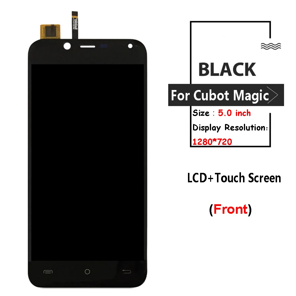 Tanie Dla Cubot magia wyświetlacz LCD + ekran dotykowy 5.0 Cal dla cubot magia LCD wymiana + narzędzia