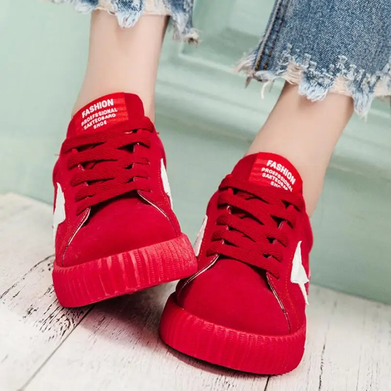 

Summer Women Platform Shoes Female Sneakers Basket Femme Casual Shoes Ladies Vulcanized Shoes Lace Up Tenis Feminino Pink Black
