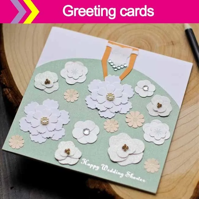 DIY happy marriage greeting cards