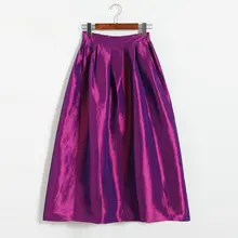 Осенняя юбка с высокой талией, юбка в стиле Хепберн, юбка в старинном стиле, юбка-Одуванчик, тонкий зонт