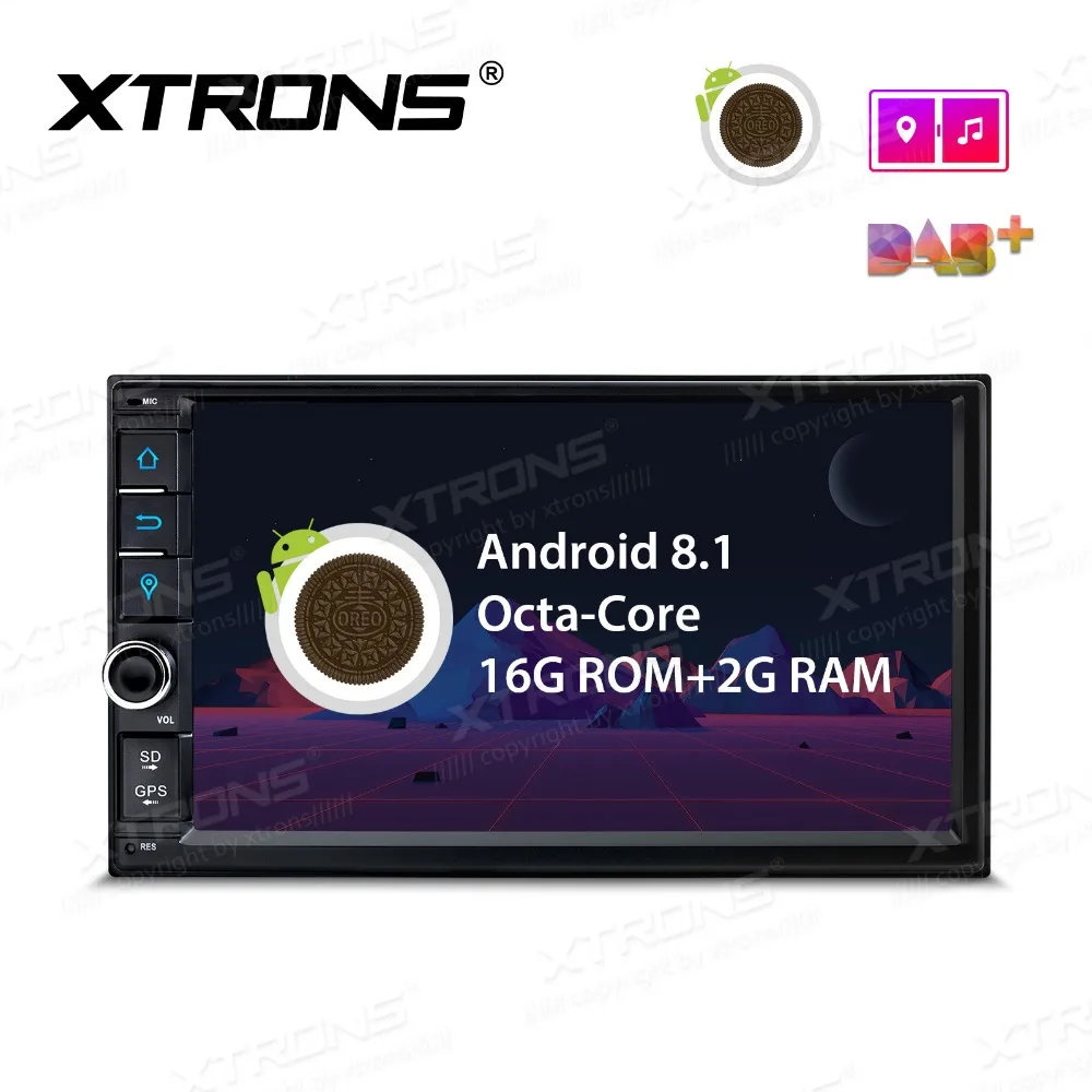 

XTRONS 2 Din 7'' Android 8.1 Octa Core 2G RAM Universal Car Radio Stereo Player GPS Navigation DAB+ Bluetooth FM WIFI USB NO DVD