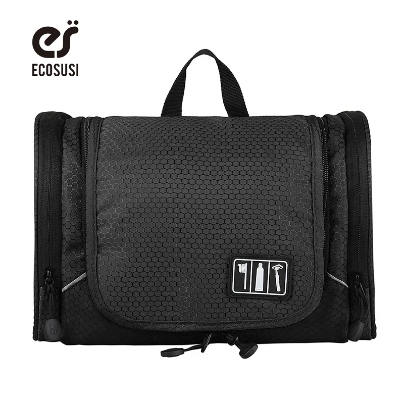 

ecosusi Travel Accessories With Hanger To Travel Toiletry Carry Case Cosmetics Organizer Bag Make Tidy Suitcase Toiletry bag