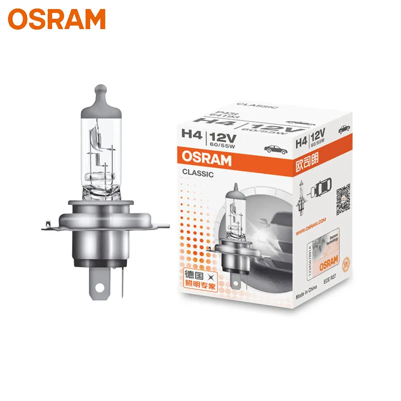 OSRAM H4 9003 12V 60/55W 64193 3200K Стандартный авто фары замена автомобиля Hi/lo луч OEM качество лампы(один