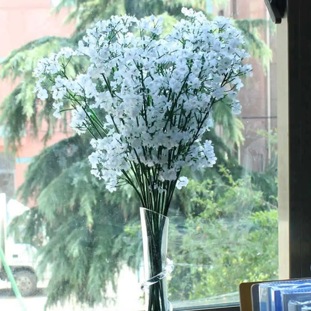 Цветы покрытые небом искусственные Искусственные Шелковые Babybreath цветочные