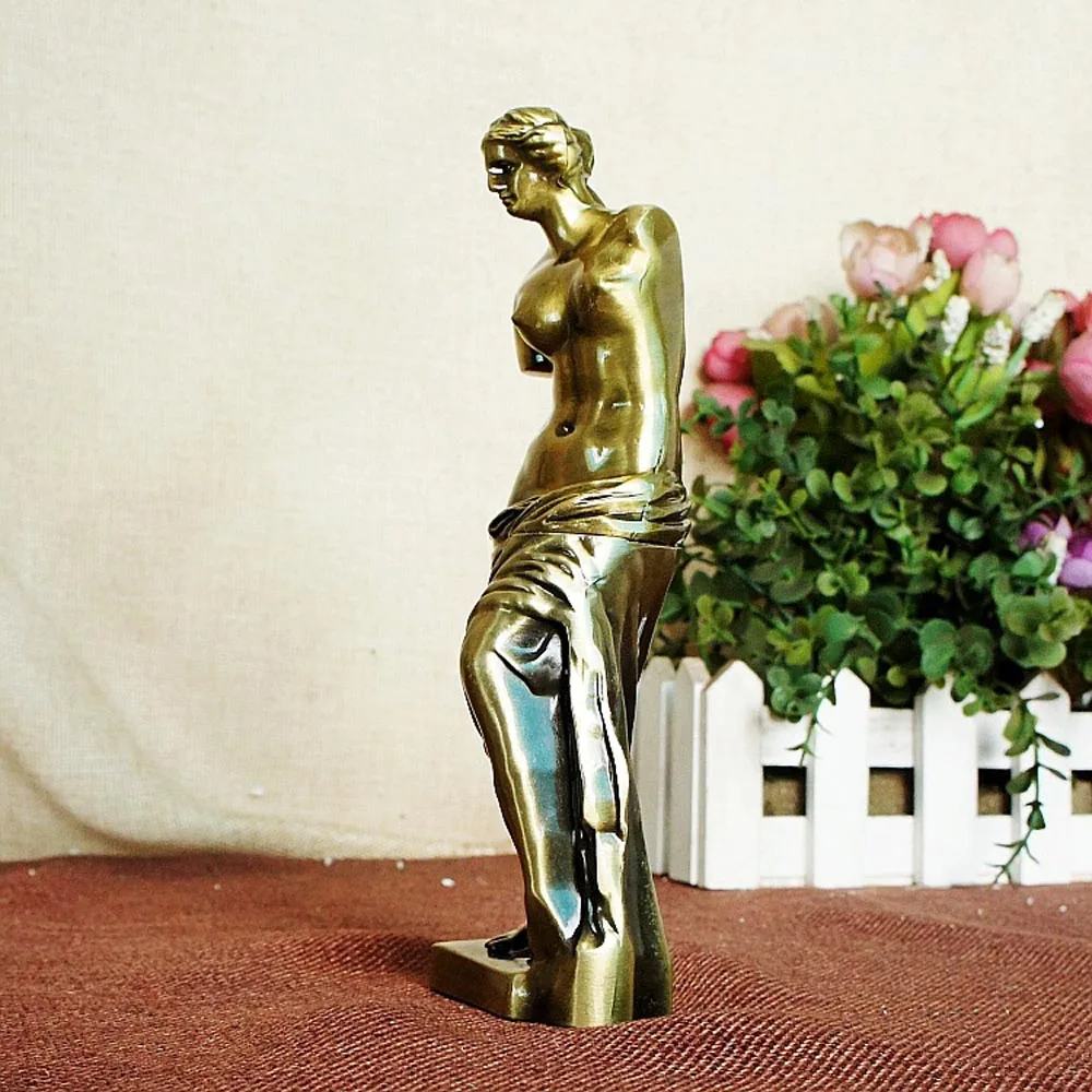 5.5*19 Metal Venus Model, European Characters Statues, Ornaments