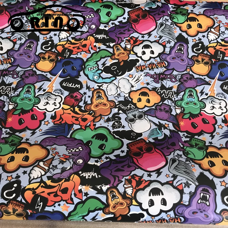 Animal Skull Sticker Bomb Vinyl-2