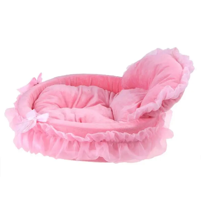 Circular Pet Dog Bed Pink Lace Princess Puppy House Doggy Teddy Bedding Mat Kennels Nest Sofa Mat Cat Dog Bed Pet Supplies Circular Pet Dog Bed Pink Lace Princess Puppy House Doggy Teddy Bedding Mat Kennels Nest Sofa Mat Cat Dog Bed Pet Supplies