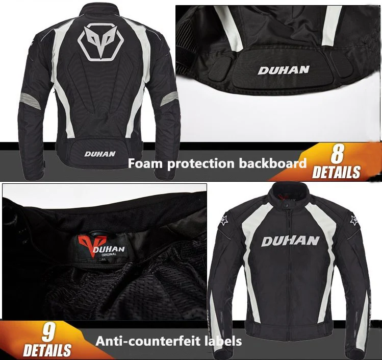 DUHAN moto rcycle Racing теплые защитные байкерские куртки и брюки костюмы 600D Оксфорд хлопок лайнер комплект одежды