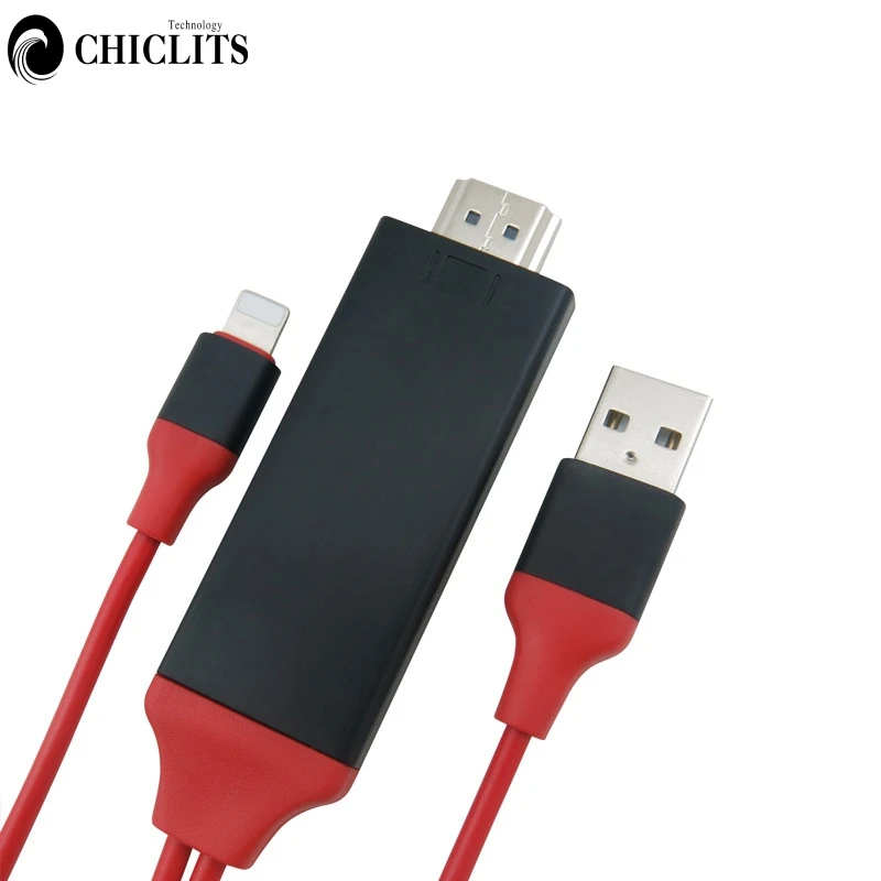 2 м USB 8 Pin к HDMI HDTV AV кабель адаптер для освещения iPhone 7 Plus XPlus 6S 6 Кабель зарядки| |