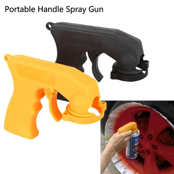 

1pc PP Material Spray Adaptor Paint Care Aerosol Spray Gun Handle With Full Grip Trigger Locking Collar Car Maintenance
