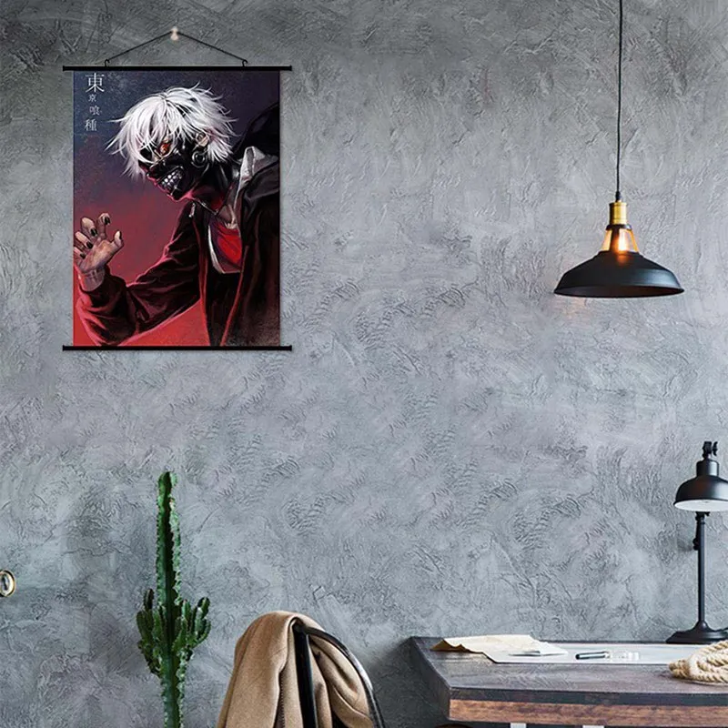 Tokyo Ghoul Kaneki Ken Аниме Манга настенный постер прокрутка домашнее украшение
