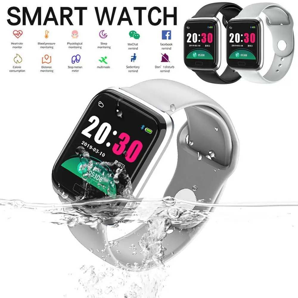 

2019 New Men Smart Watch Blood Pressure Heart Rate Monitor IP67 Waterproof Sport Fitness Trakcer Watch Women Smart watch