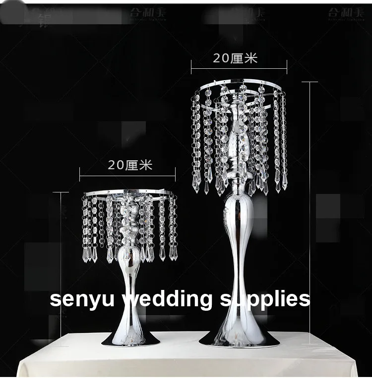 

free shipment silver or Gold acrylic flower stand wedding table centerpieces for wedding event senyu0115