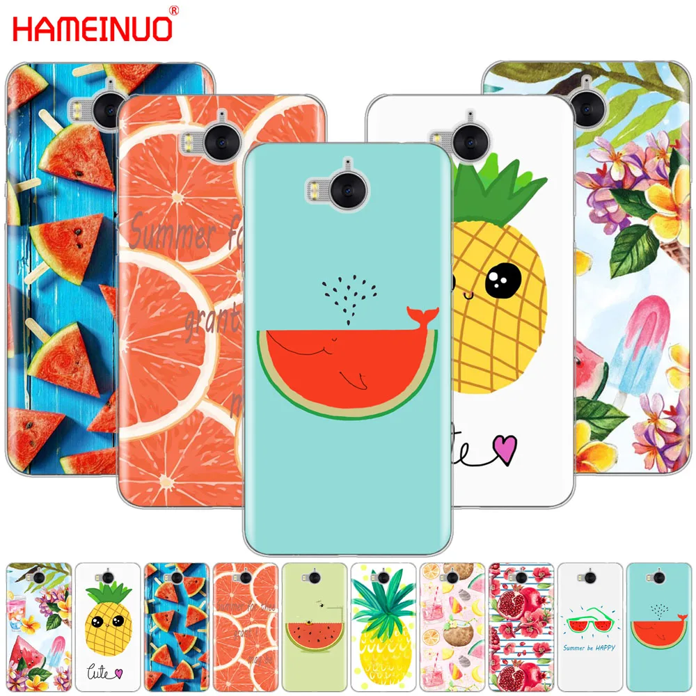HAMEINUO Летний чехол для сотового телефона с принтом фруктов и надписью I love huawei honor 3C