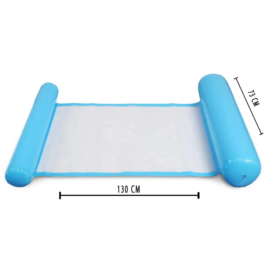  Air Mattress Foldable Swimming Pool Beach Inflatable Float Ring Cushion Bed Lounge Chair Mattress H