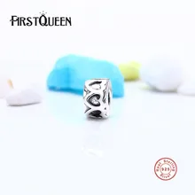 FirstQueen стерлингового серебра 925 ряд зажим с сердечками Шарм для браслета браслет Аутентичные ювелирные изделия E