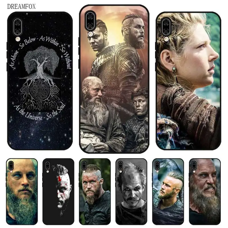 

P237 Vikings Black Silicone Case Cover For Huawei Honor 8C 8X 9 10 20i V10 V20 Note10 Max Lite Magic2