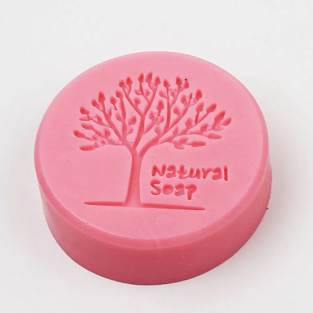 Wholesale Soap Making Round 3D Moon Cake Mould Tree Pattern Craft