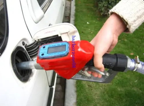 

Fuel Gasoline Diesel Petrol Oil Delivery Gun Nozzle Dispenser With Flow Meter
