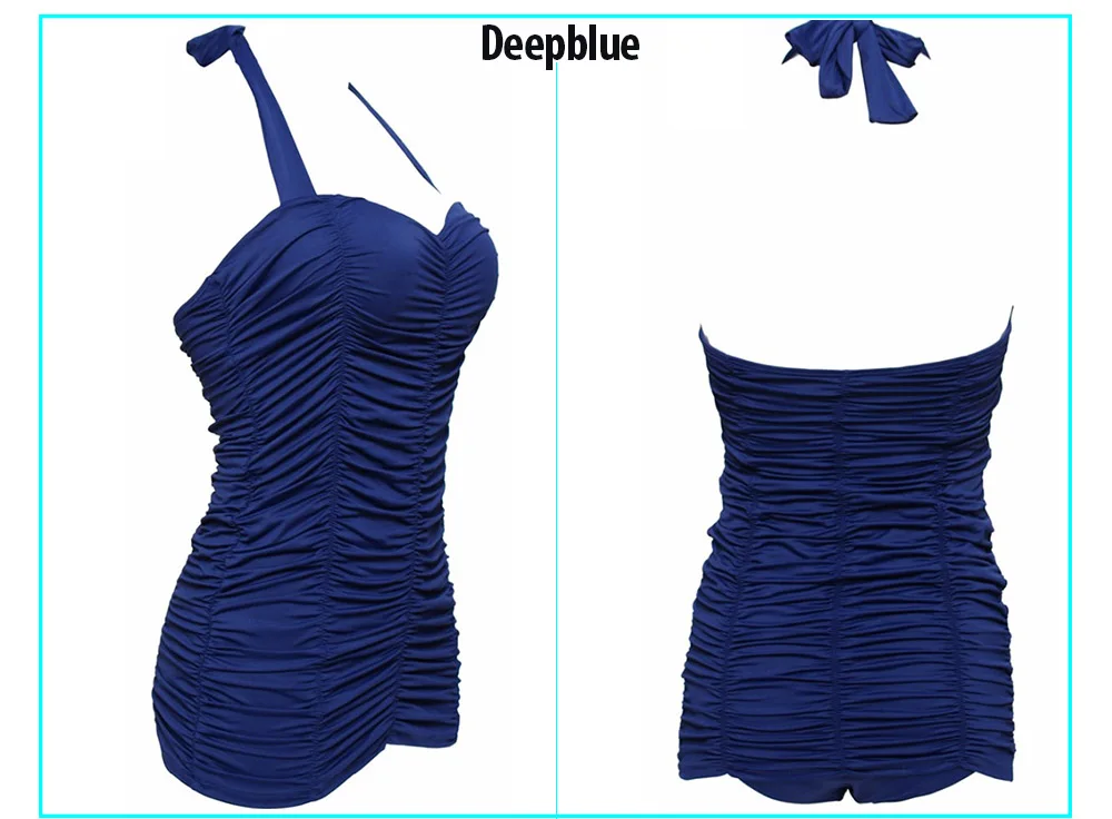 blue swimsuit
