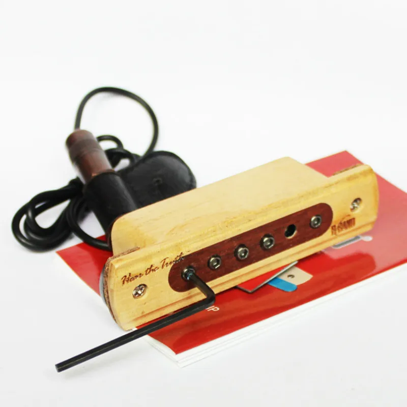 2018 New Hole-free Passive Tube End Ballad Classical Acoustic Guitar M2 Sound Hole Pickup ballad