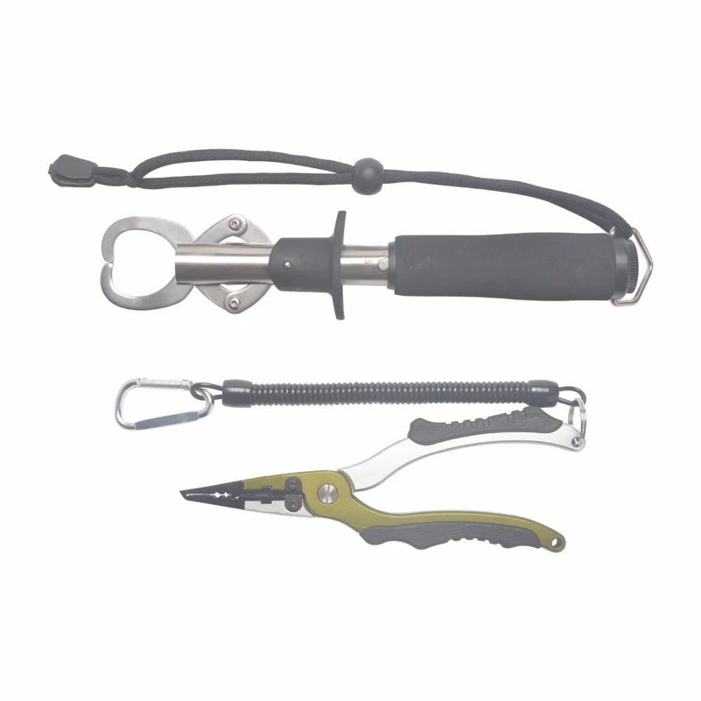 

New Fishing Tackle Set Stainless Steel with Scale Fish Lip Grip Fish Control with Multifunction Aluminum Pliers for Fishing