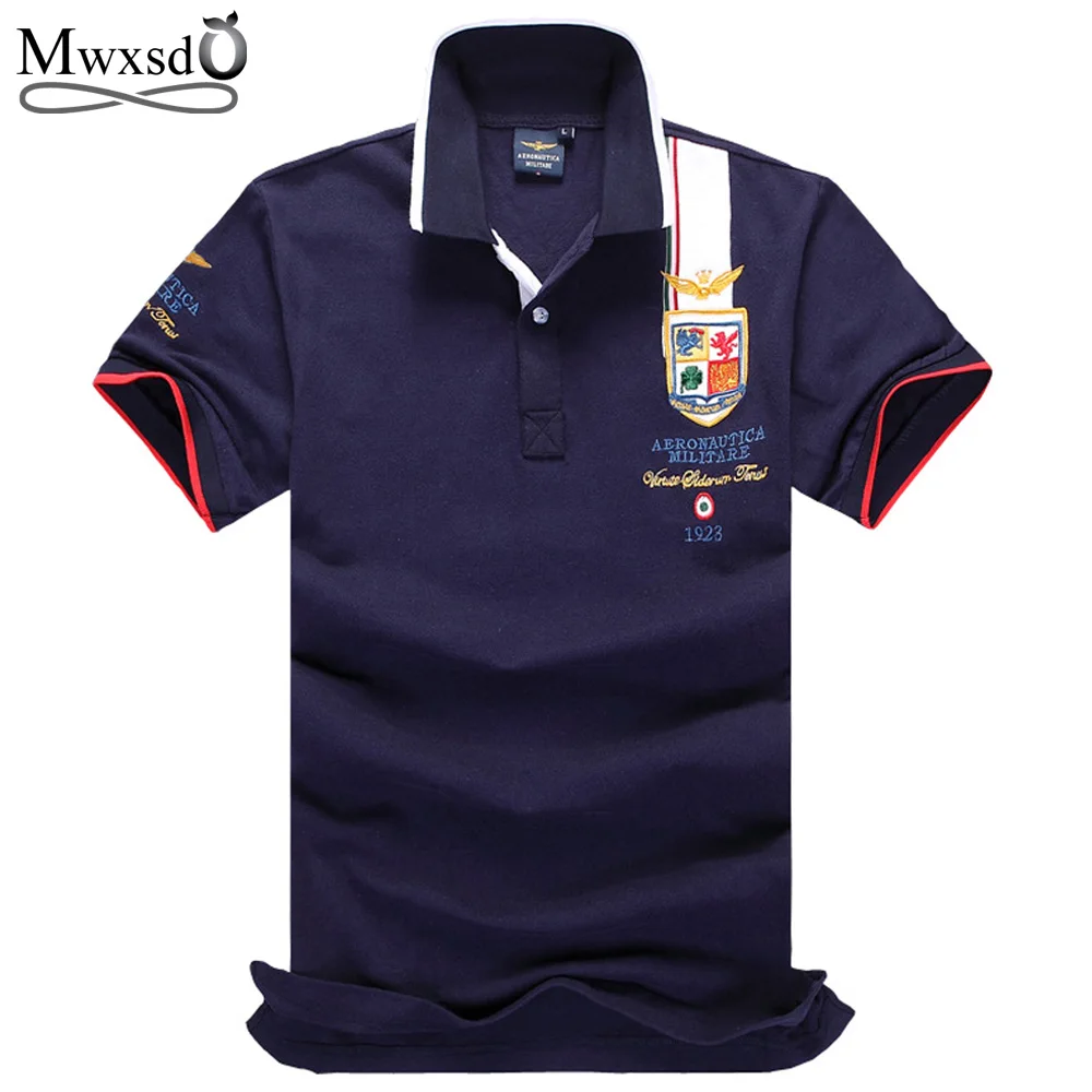Mwxsd Camisas Masculinas Polo Embroidered Horse Militare Men Polo
