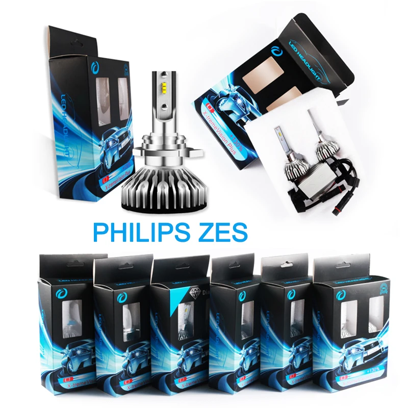 

2pcs 12v turbo led h7 h4 canbus super bright Car Headlight Bulbs h1 h3 h9 h11 9005 9006 9012 HIR2 10000LM EMC LUMILEDS ZES 6500k