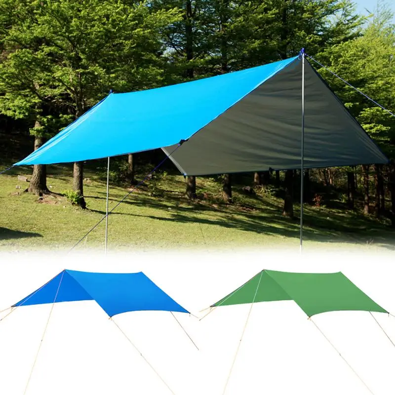 خفيفة المظلة ارتداء مقاومة متعددة الوظائف خيمة قماش القنب التخييم المأوى القماش ظلة حصيرة ل أرجوحة في الهواء الطلق المشي الشاطئ