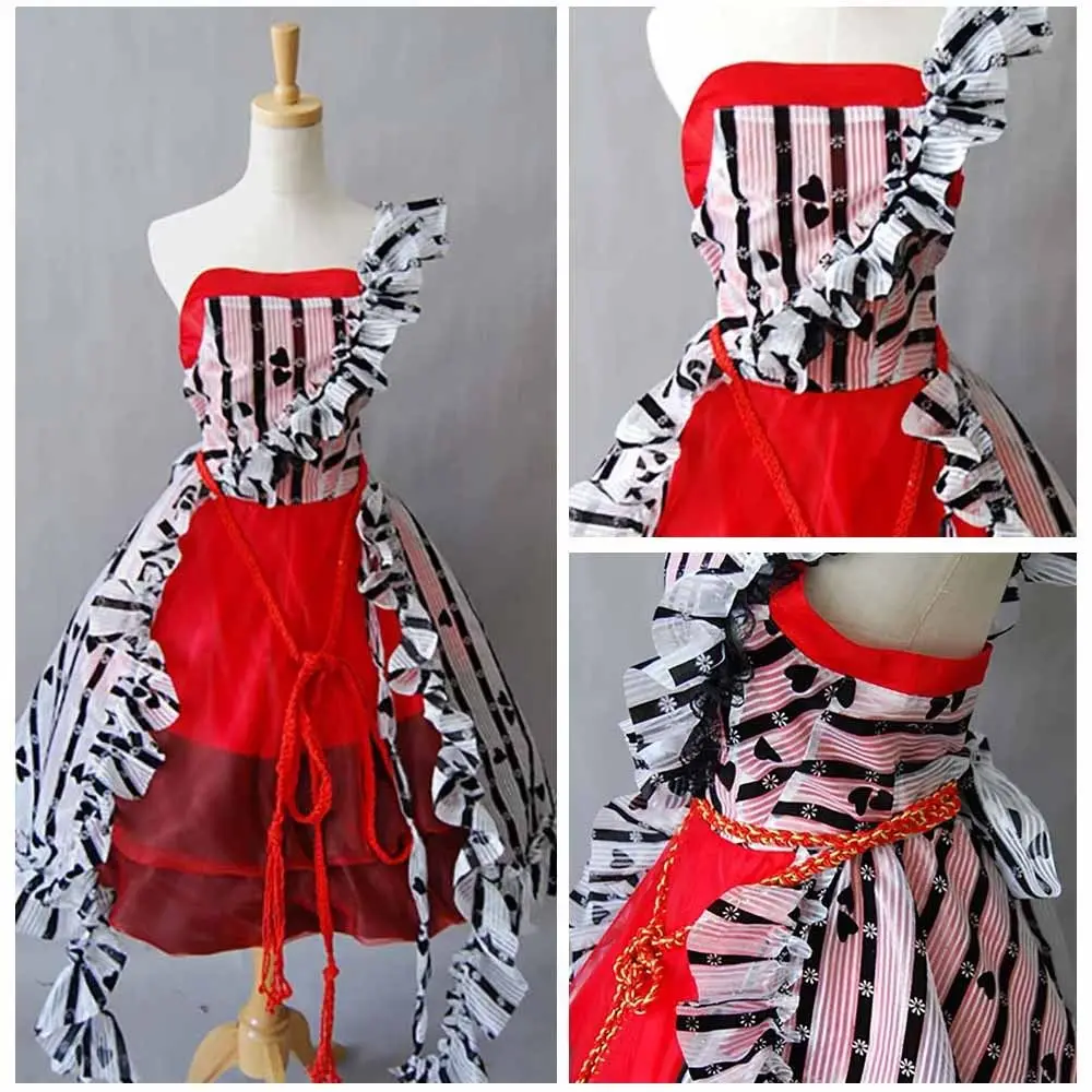 

Tim Burton Alice In Wonderland Costume Adult Alice In Wonderland Dress Cosplay Costume For Halloween Carnival