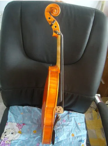 7 богатый тон Скрипки 4/4 Strad модель 1715, 2 шт. сзади