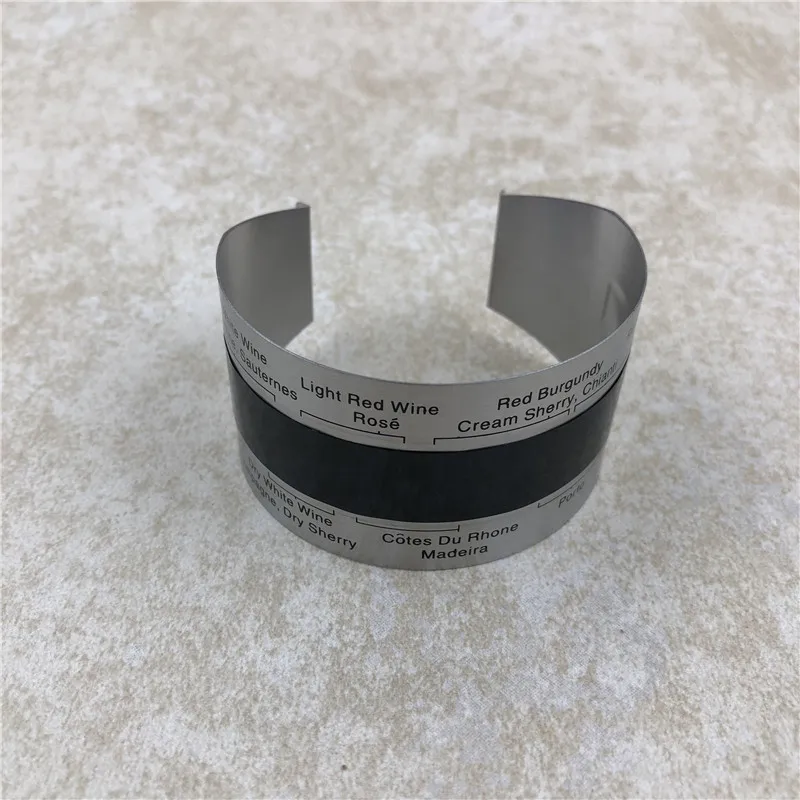 

Stainless Steel Wine Bracelet Thermometer (4--24'C), red wine temperature sensor for beer homebrewing