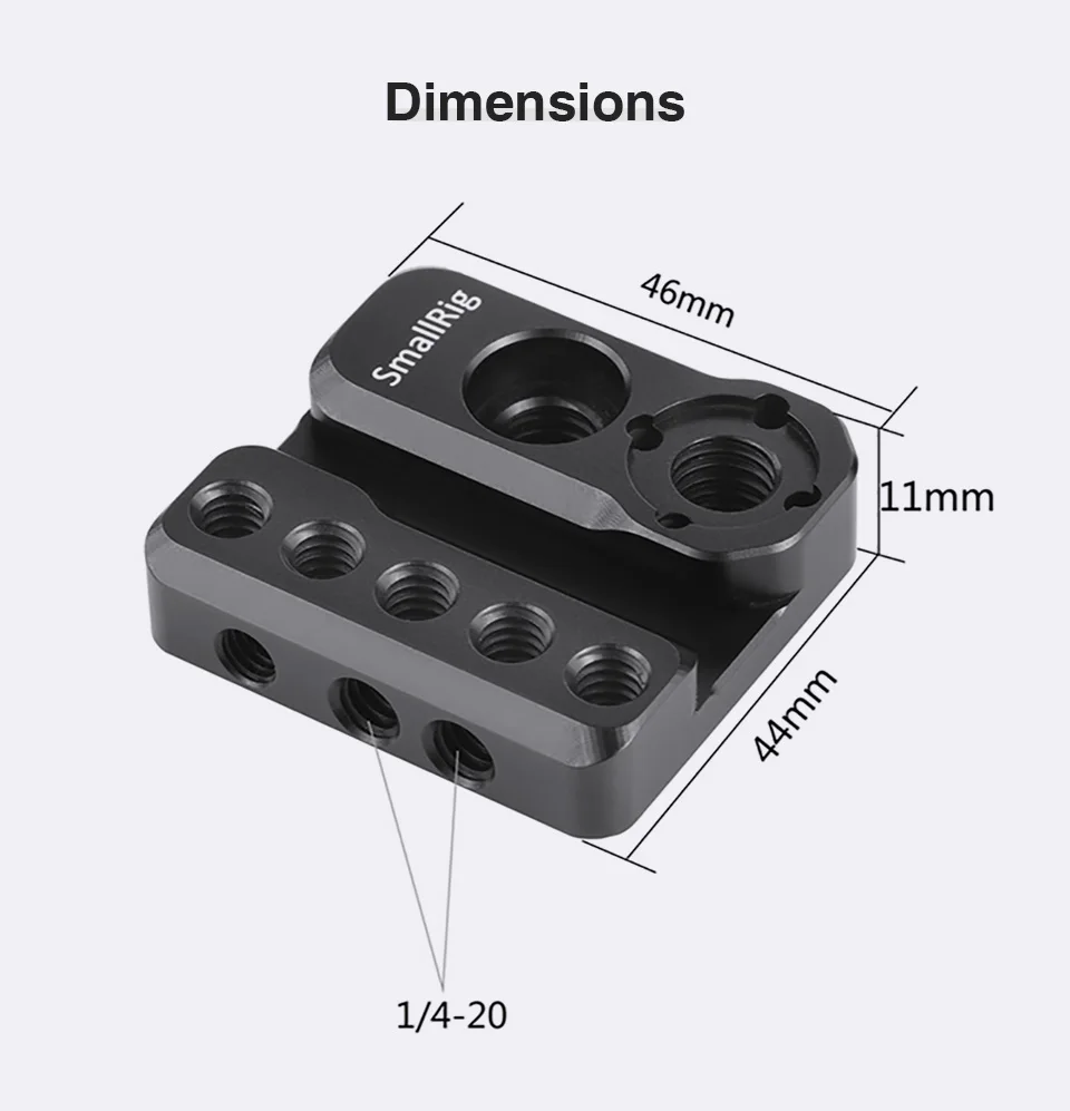 SmallRig DSLR камера Монтажная пластина для Moza Air 2 Gimbal особенность с Arri определения отверстий Nato Rail DIY аксессуары Rig BSS2319