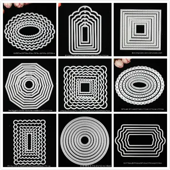 

YPP CRAFT 2018 New Mixed Frame Metal Cutting Dies Stencils for DIY Scrapbooking/photo album Decorative Embossing DIY Paper Cards