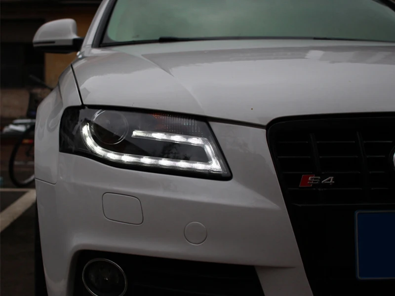 Для Audi A4 A4L B8 фары в сборе 2009 до 2012 год с DRL противотуманных фар Замена для HID/ксенон модель только с автоопределяющий