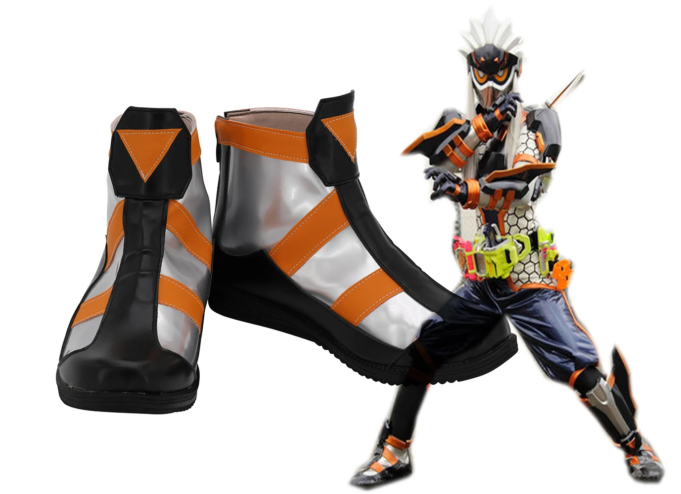 

Masked Rider Fuma Shoes Cosplay Kamen Rider Fuma Cosplay Short Boots Custom Made Any Size