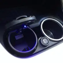 Автомобильный Стайлинг автомобильная пепельница со светодиодной подсветкой для renault bmw e39 kia rio audi a4 b6 VW golf 4 skoda octavia peugeot 206 nissan qashqai