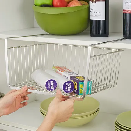 304 stainless steel kitchen basket rack storage rack shelf closet plate hanging basket storage basket