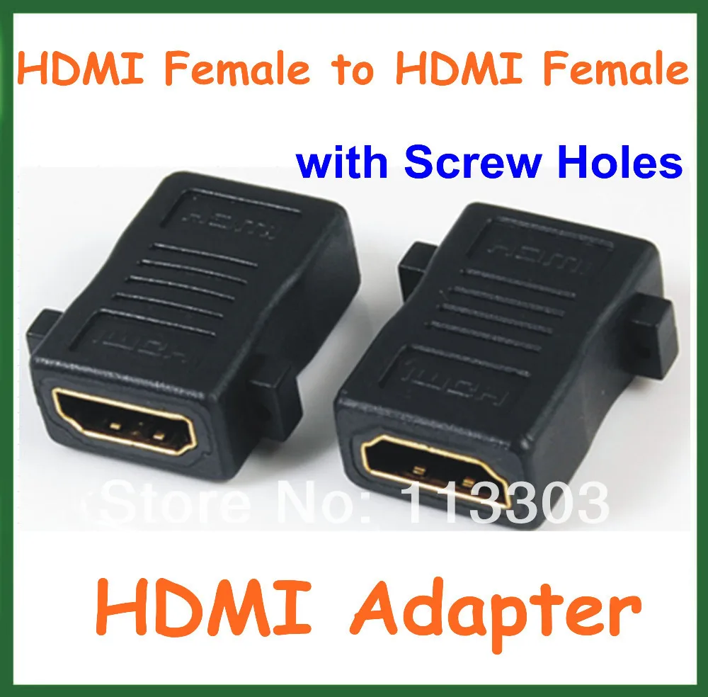 DOLMOBILE 20pcs HDMI Female to HDMI Female with Screw Holes Adapter