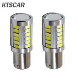 KTSCAR 100X1156 P21W BA15S 33SMD 5630 5730 светодио дный автомобилей резервного резервной света тормоз двигателя Лампа дневного времени ходовые огни белый