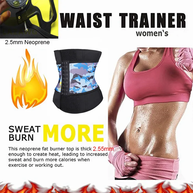 LAZAWG Women Waist Trainer Hot Sauna Sweat Neoprene Belt Weight Loss Strap Body Shaper Tummy Control Cincher Fat Burn Girdle