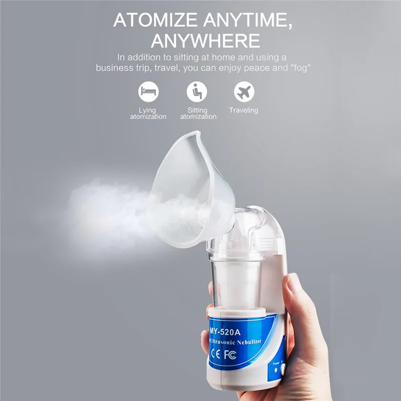 

Ultrasonic Nebulizer Compact and Portable Personal Inhalers Nebulizer Mist Discharge Asthma Inhaler Mini Automizer EU US Plug