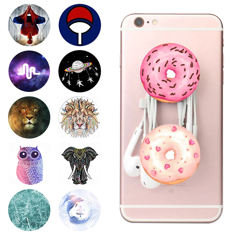 

Popsoket Donut Colored Phone Holder Pocket Socket Round попсокет Rotatable Expanding Popsocet Cell Phone Stand for Smartphones